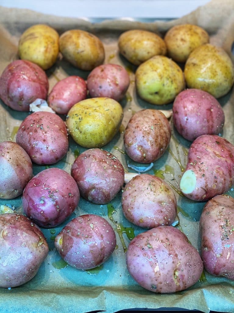 How to bake whole potatoes
