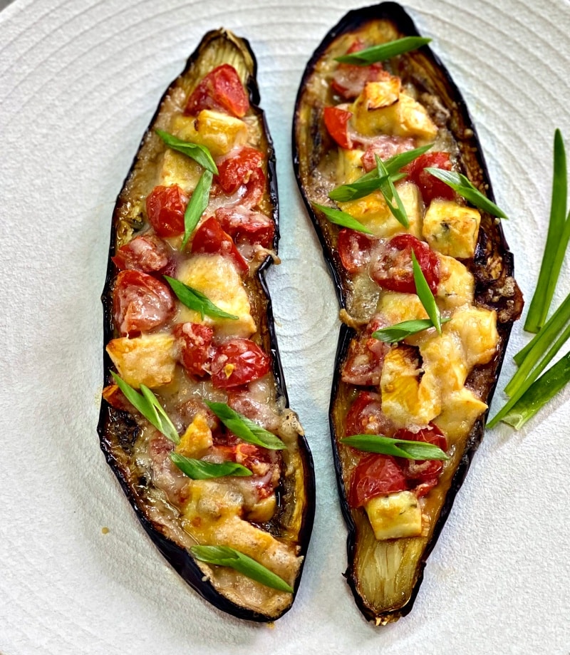 Fragrant Baked Eggplant with Cheese - Delice Recipes