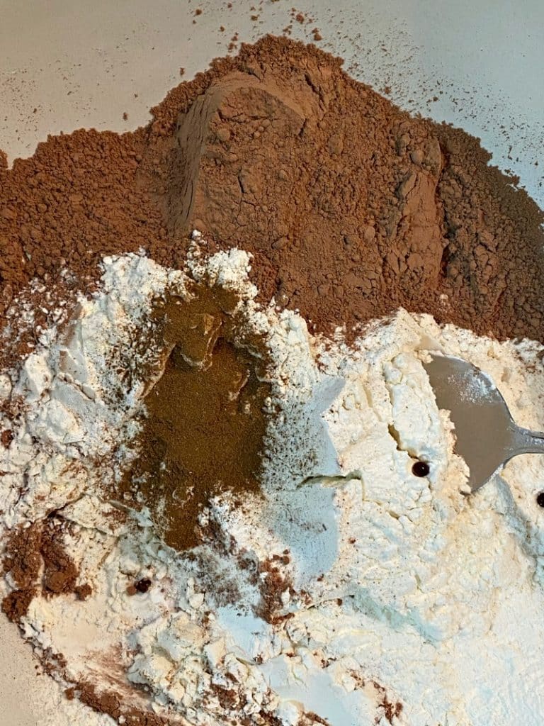 chocolate brownie dry ingredients