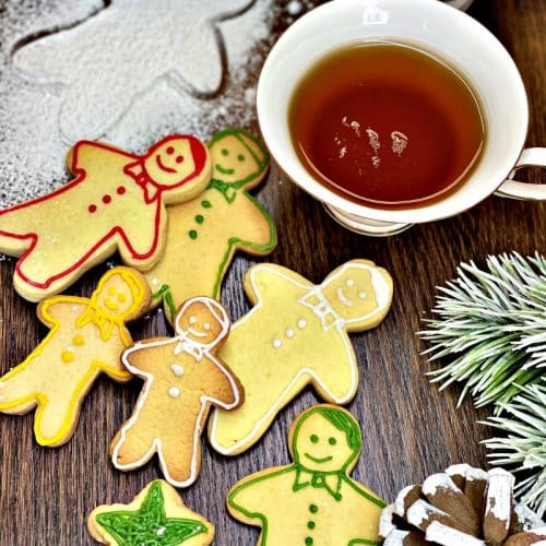 Traditional Christmas Cookies with decoration