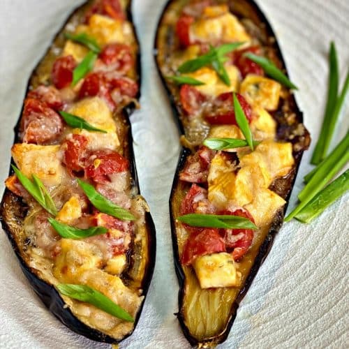 Baked eggplant with cheese