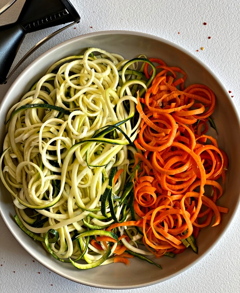 how to cut zucchini and carrots for stir fry