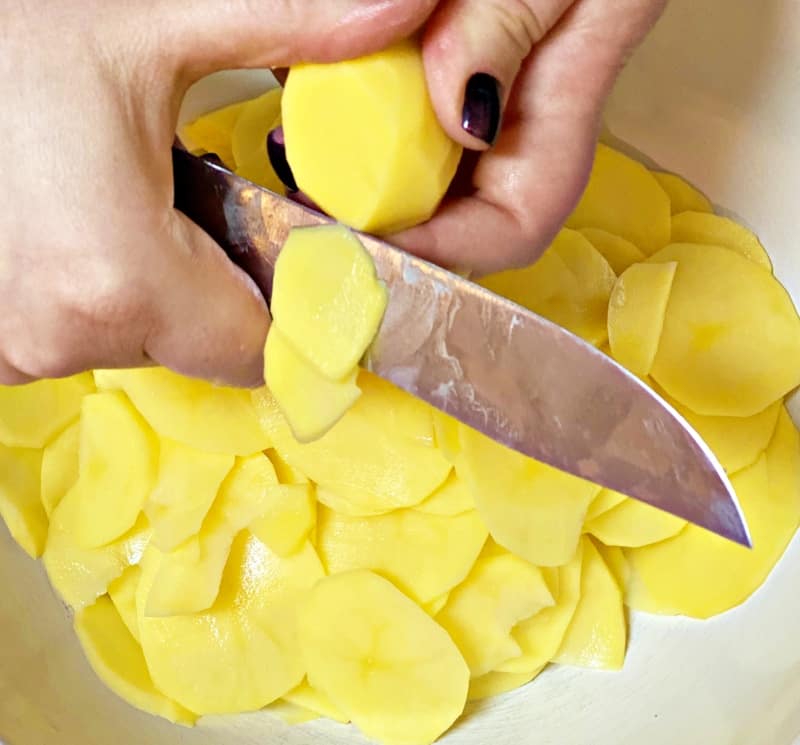 how to cut potatoes