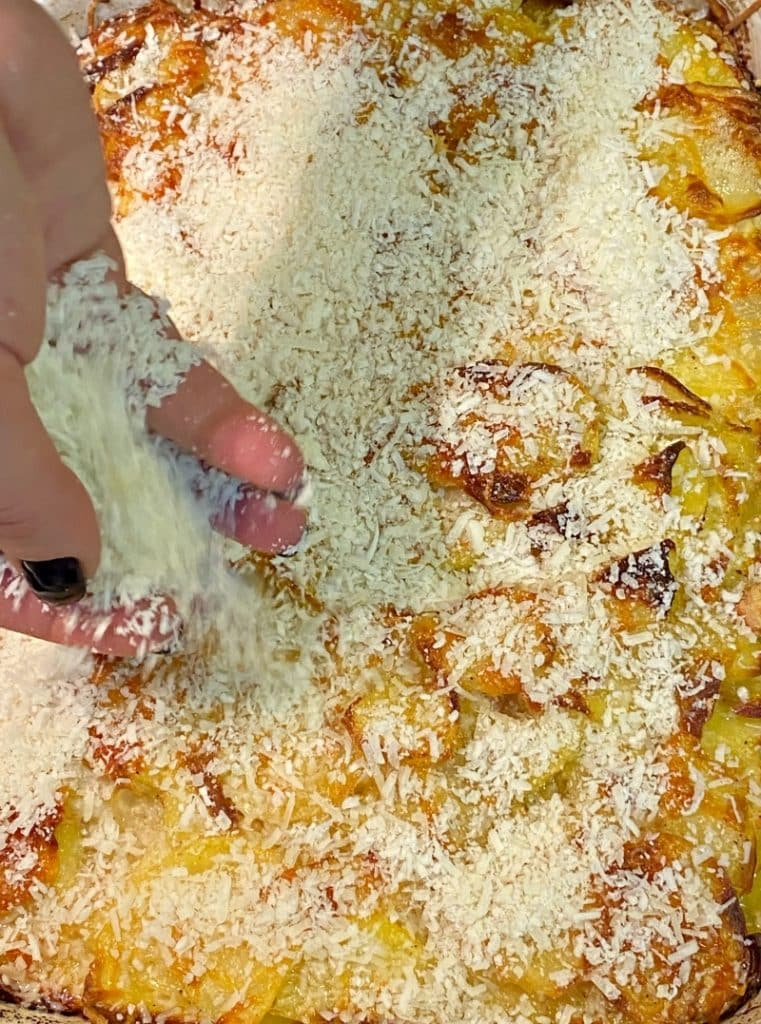 parmesan top for scalloped potatoes