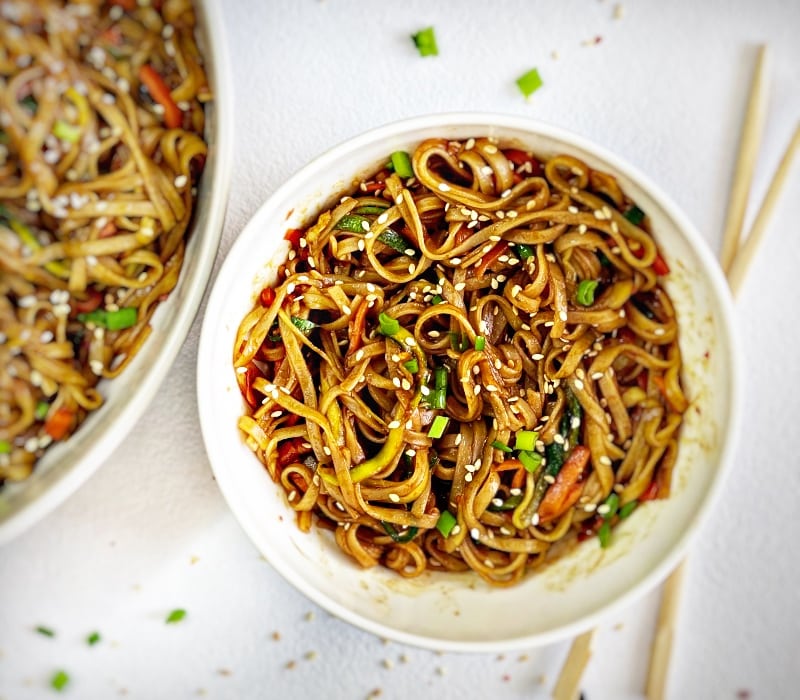 asian stir fry vegetables noodles recipe