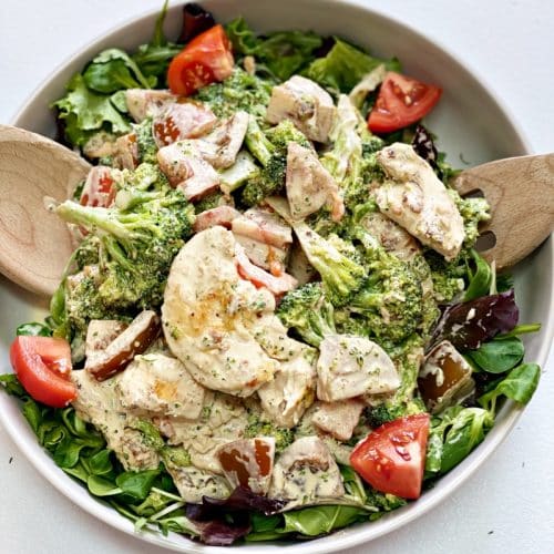 creamy chicken broccoli salad