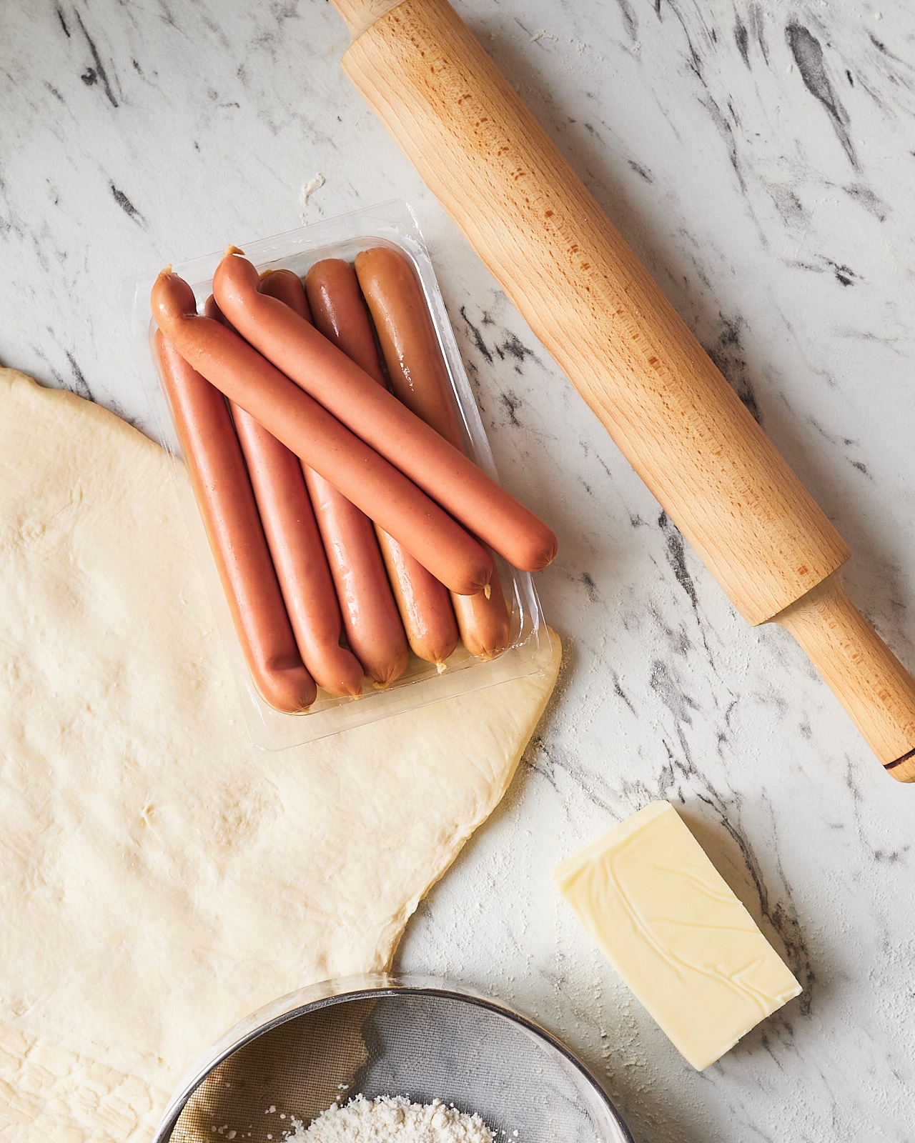 Crescent hot dog recipe