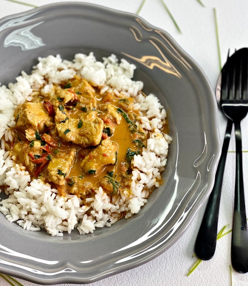 Instantpot-spicy-chicken-curry-with-rice