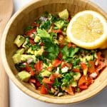 Chunky and healthy avocado salsa