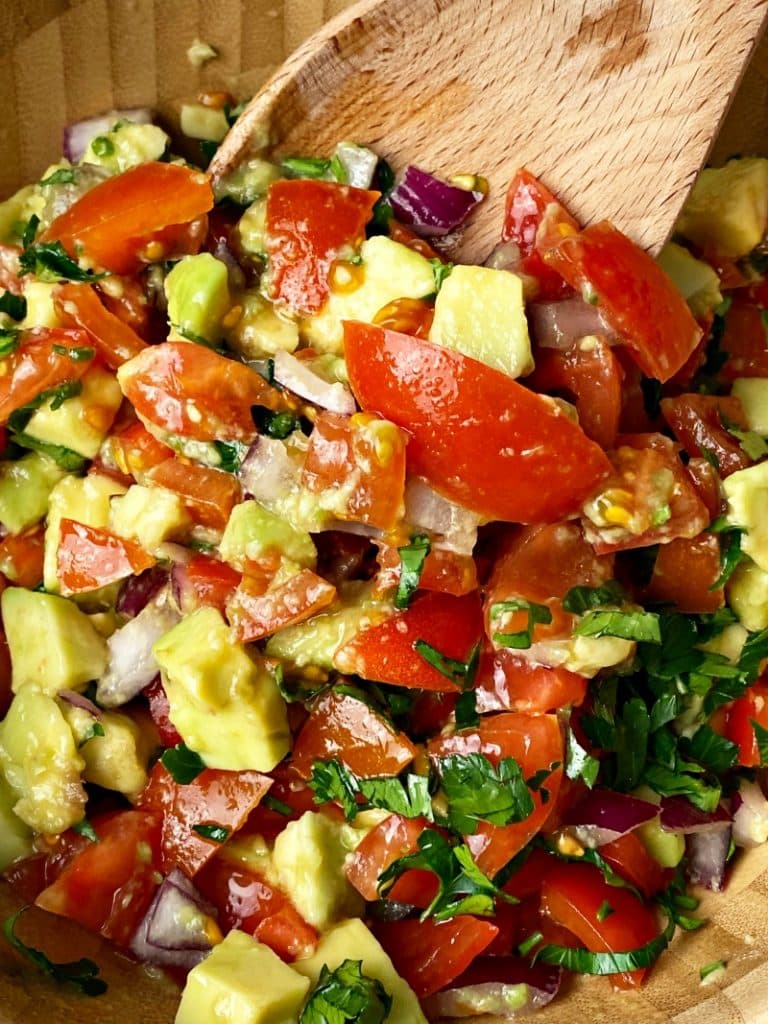 Chunky and healthy avocado salsa