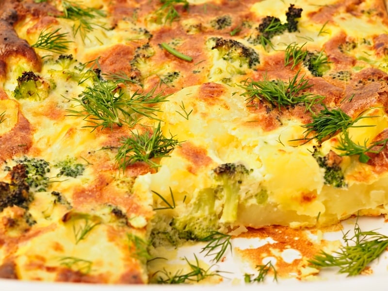 Cheesy Broccoli Potato Casserole
