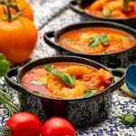 garlic tomato sauce with shrimps