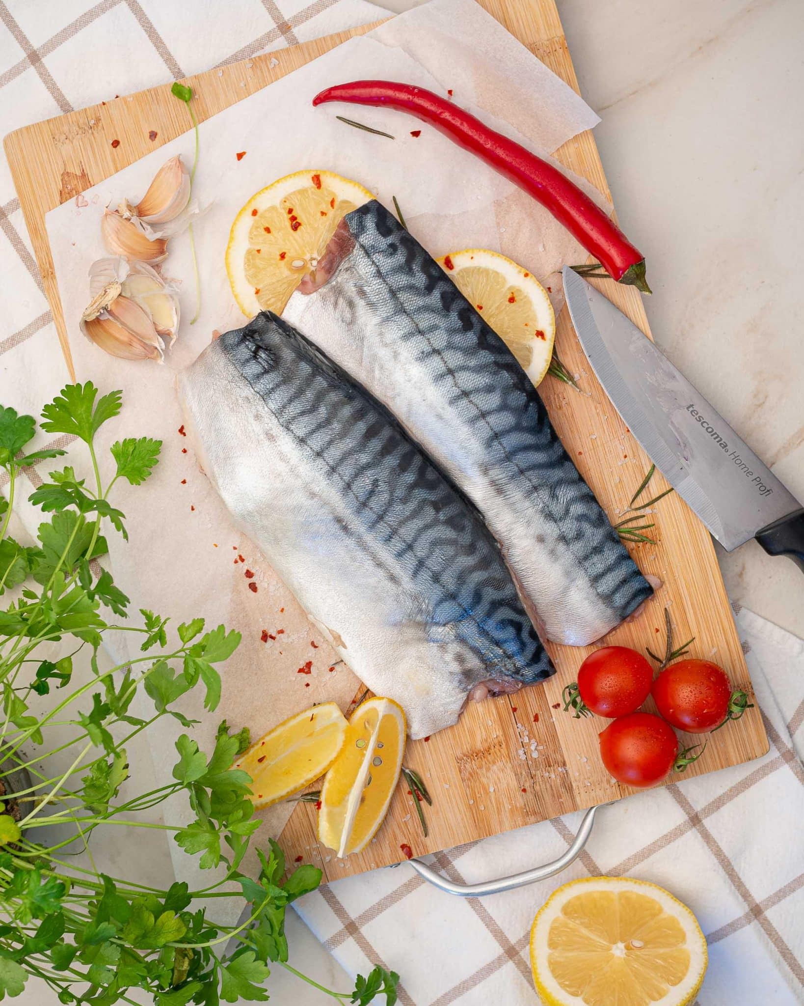 recipe of baked mackerel fillets