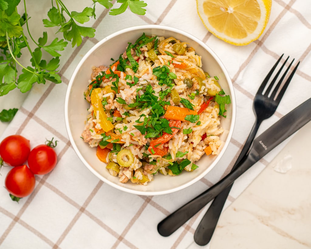 italian rice salad recipe with tuna