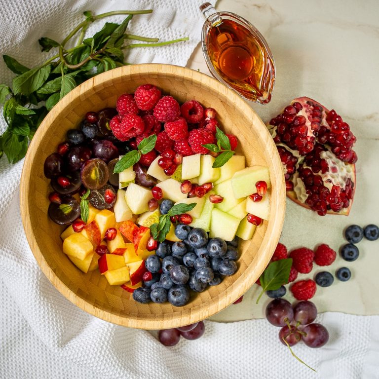 Summer Fruit Salad with Honey Dressing - Delice Recipes
