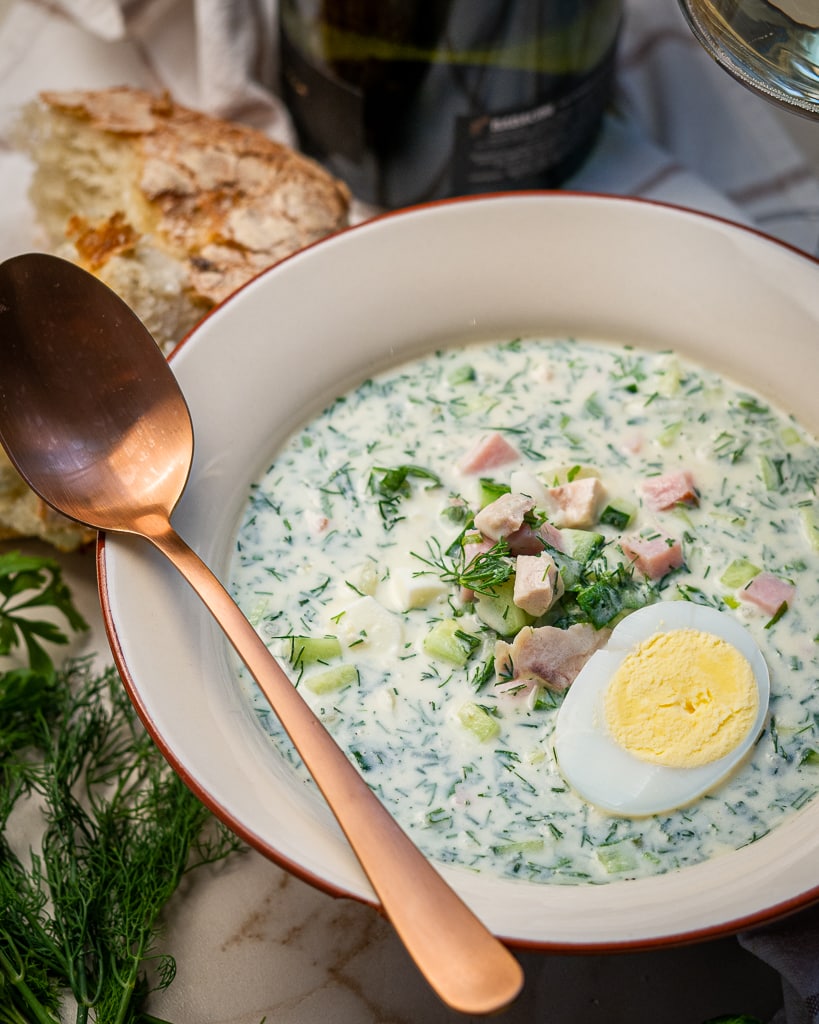 Summer Refreshing Soup Okroshka - Delice Recipes