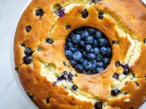 Blueberry Orange Brunch Cake with Agave and Pistachios Recipe - Pinch of Yum