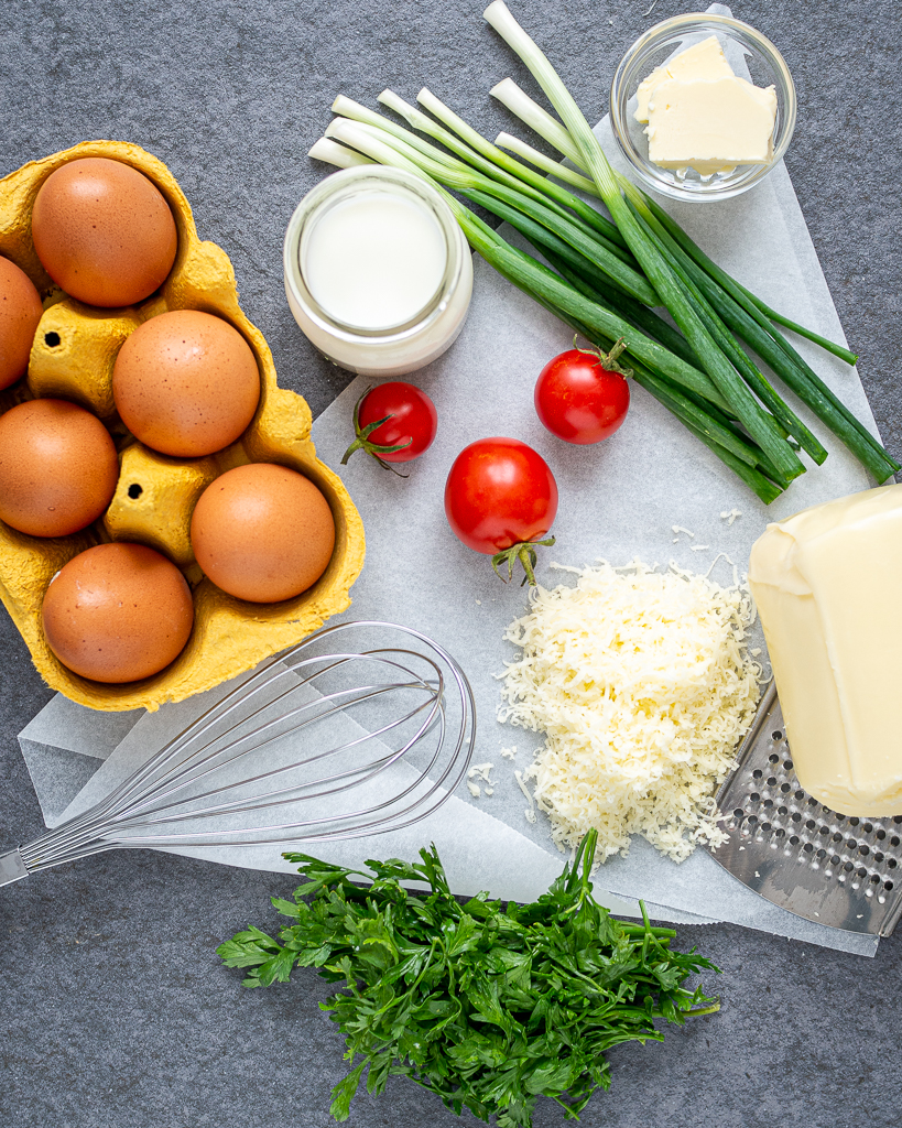 ingredients for Cheese omelet recipe