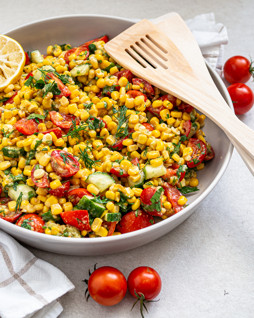 Corn Salad with Avocado and Tomatoes