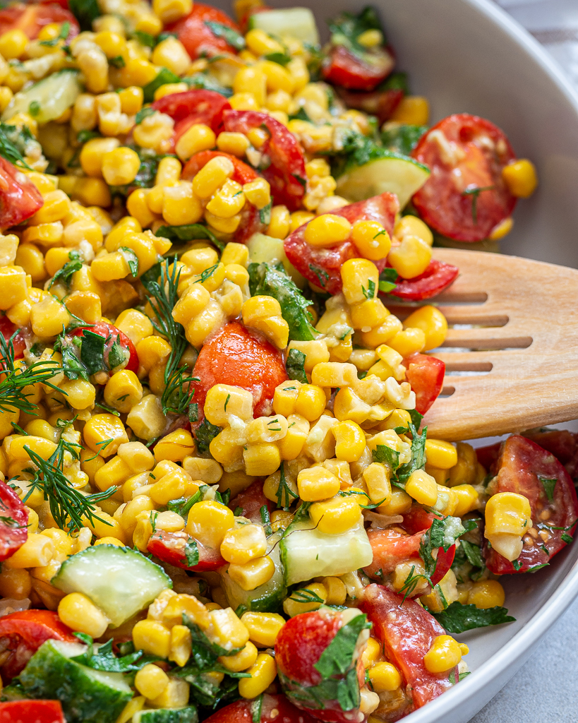 Corn Salad with Avocado and Tomatoes