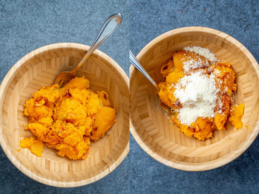 Mashed Butternut Squash with Parmesan