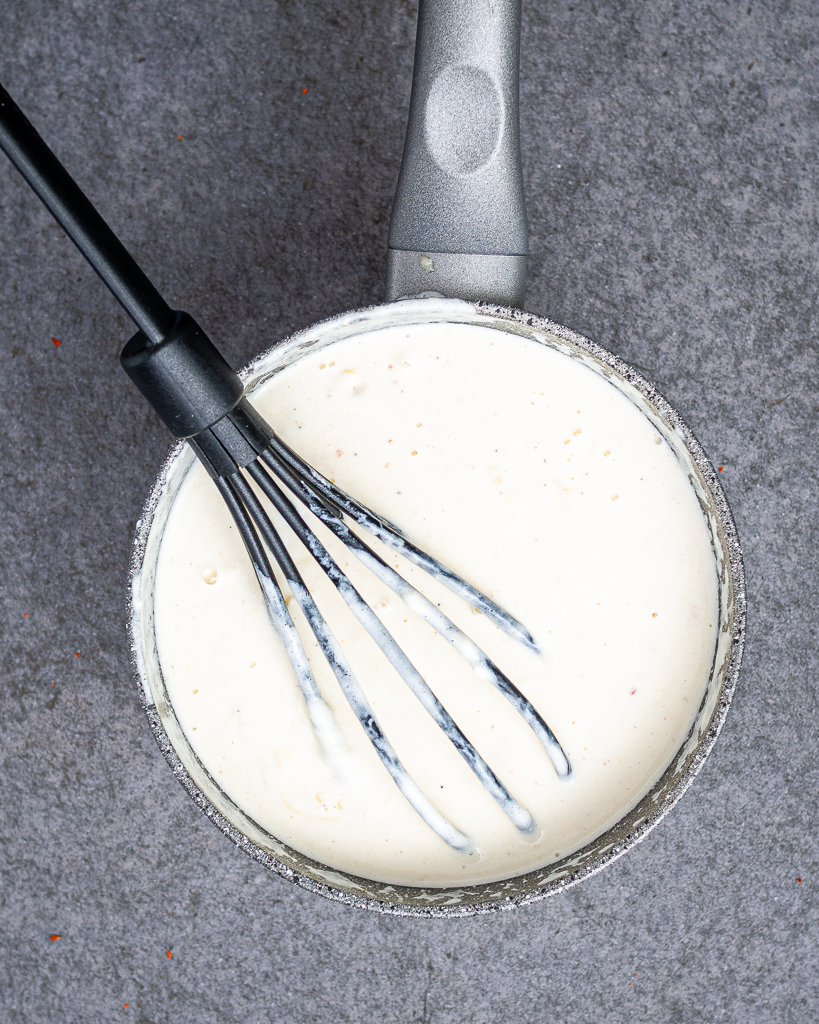 cooking cheese sauce
