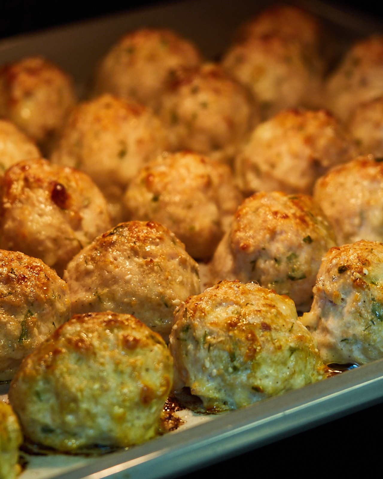 baked chicken meatballs