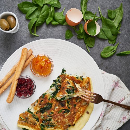 spinach omelet recipe
