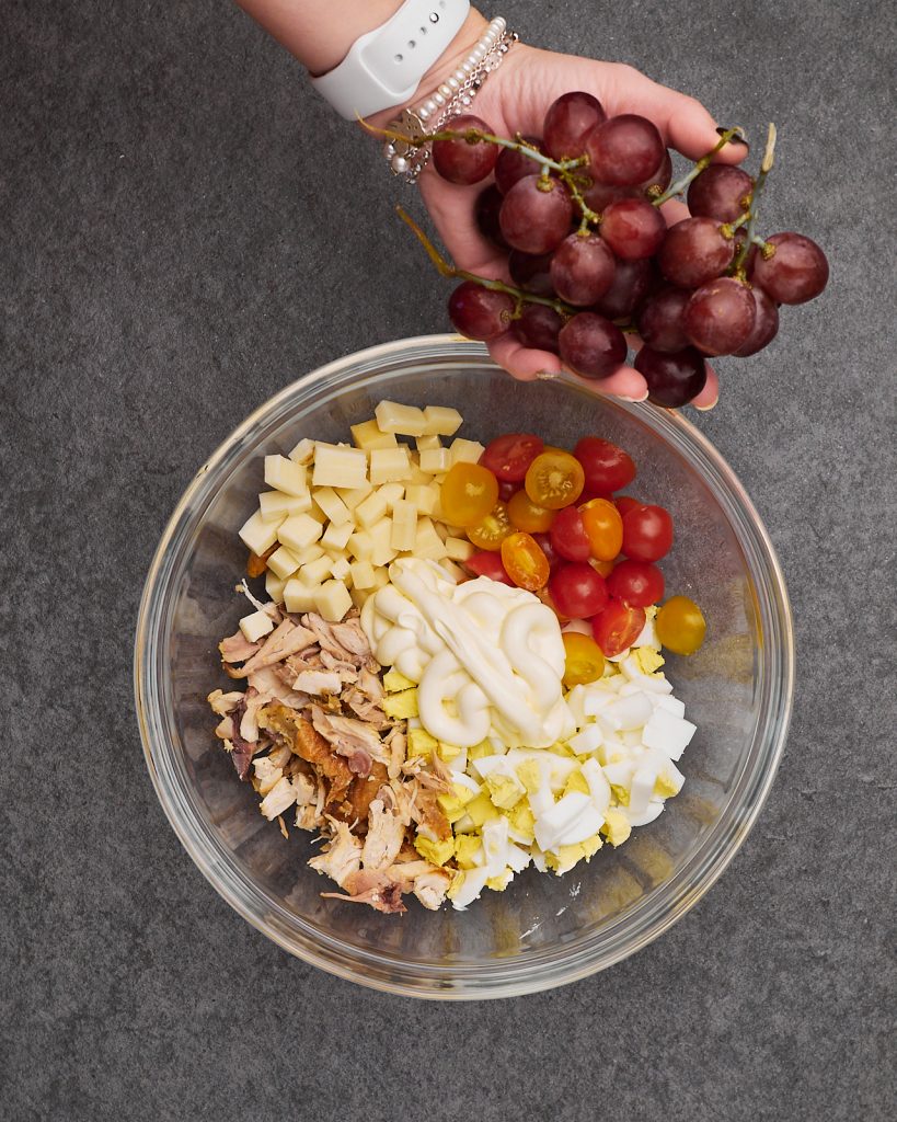 Leftover Chicken Salad with Grapes
