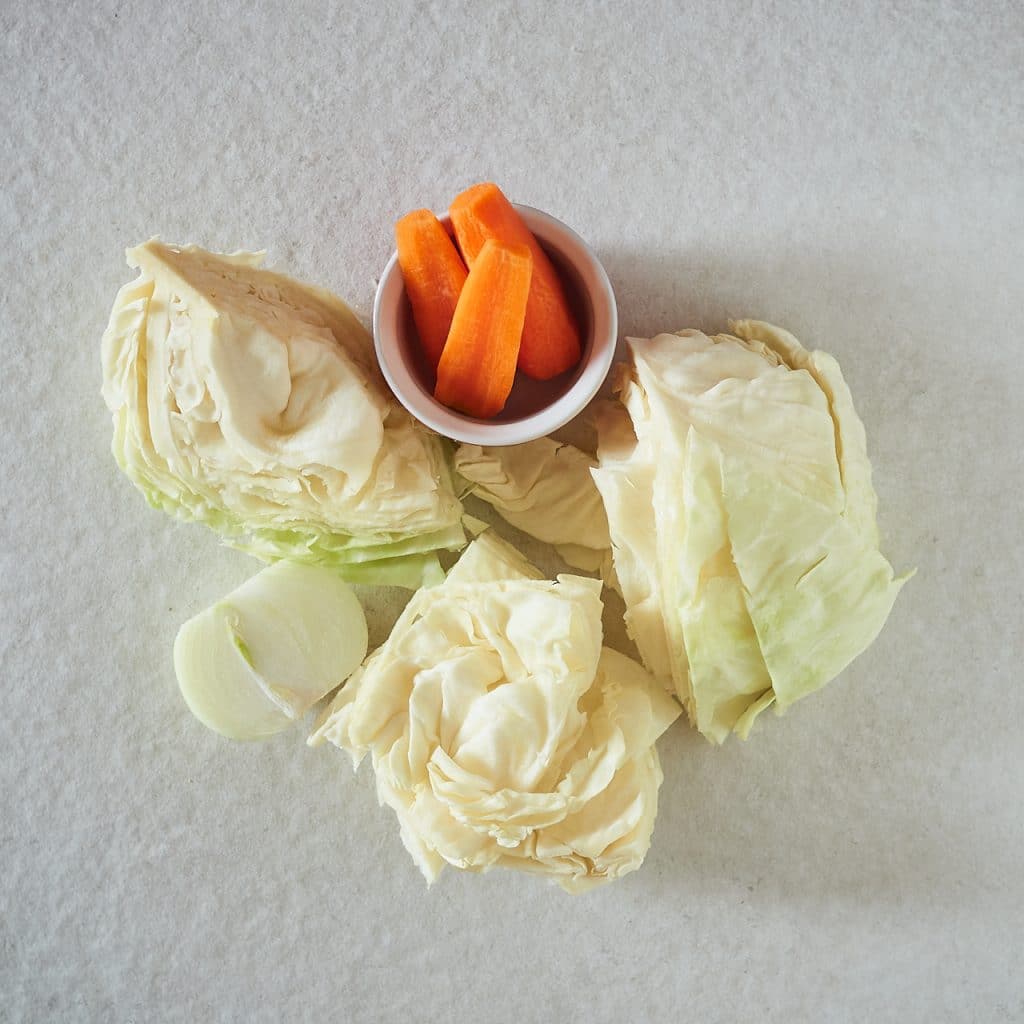 Soft and Aromatic Instant Pot Cabbage Ingredients