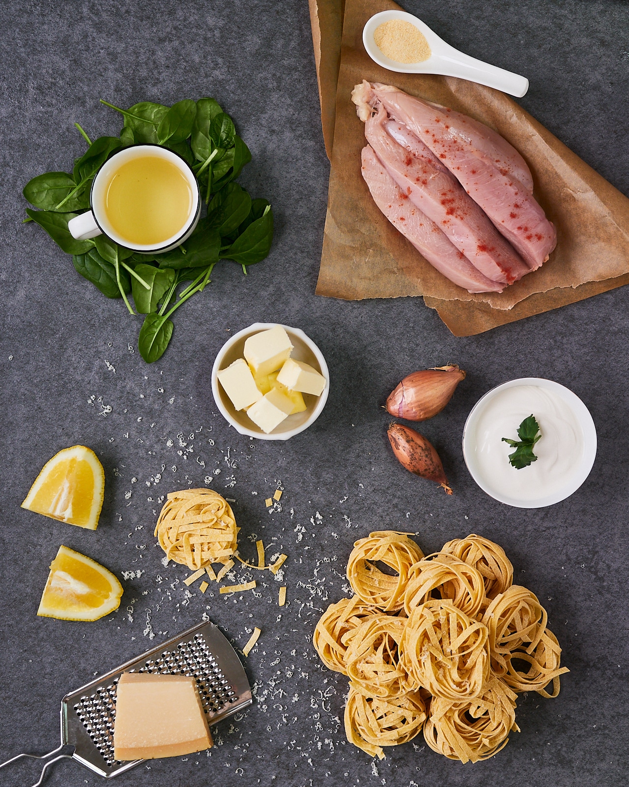 ingredients for lemon chicken pasta