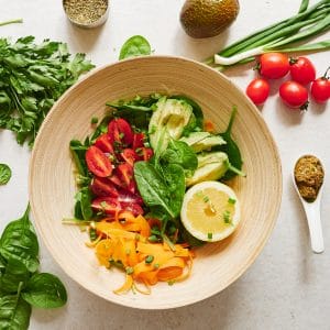 Healthy Spinach Avocado Salad