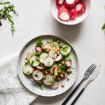 Spring Vegan Chickpea Salad with Radish