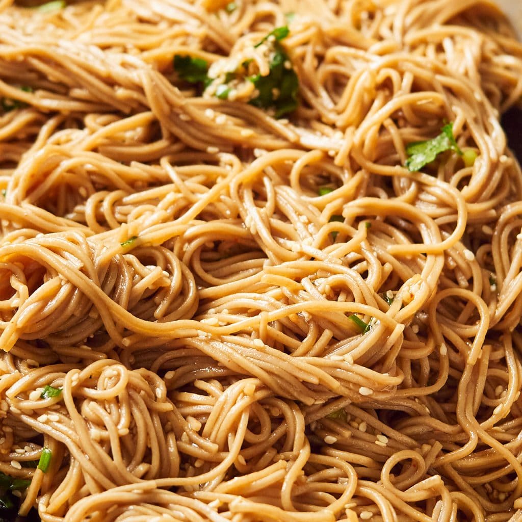 Simple Sesame Soba Noodles