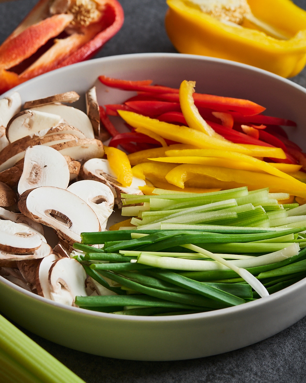 how to slice vegetables stir fry