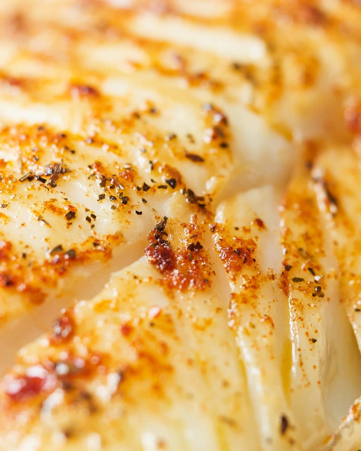 Baked Cod Fillet with Blue Cheese Sauce - Delice Recipes