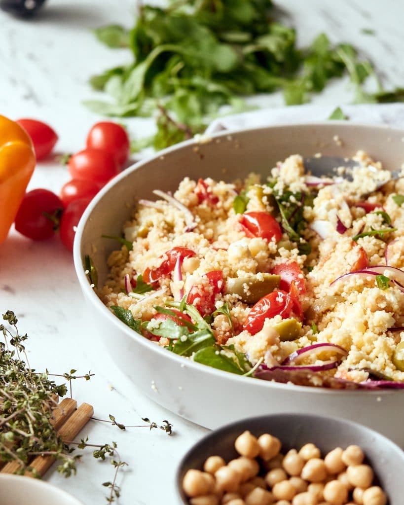 Mediterranean couscous salad