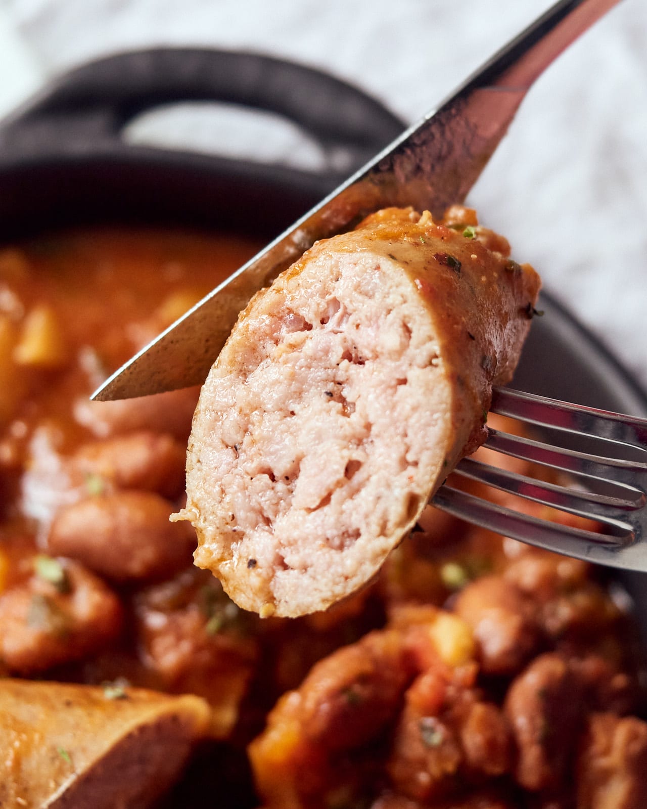 sausage stew with beans