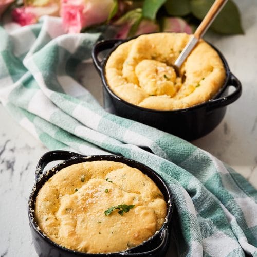 Baked cheese souffle