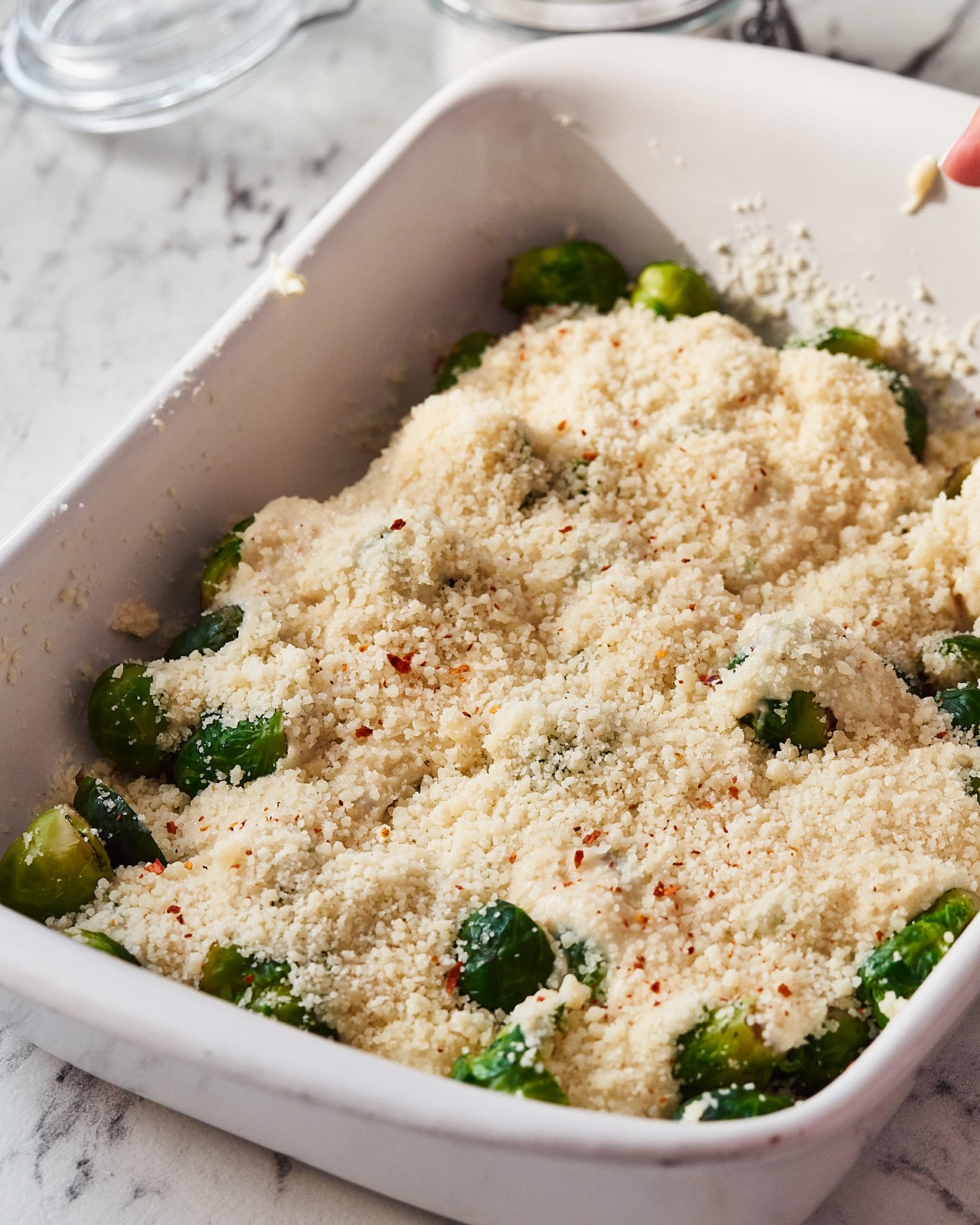 Crispy and Cheesy Brussel Sprouts 