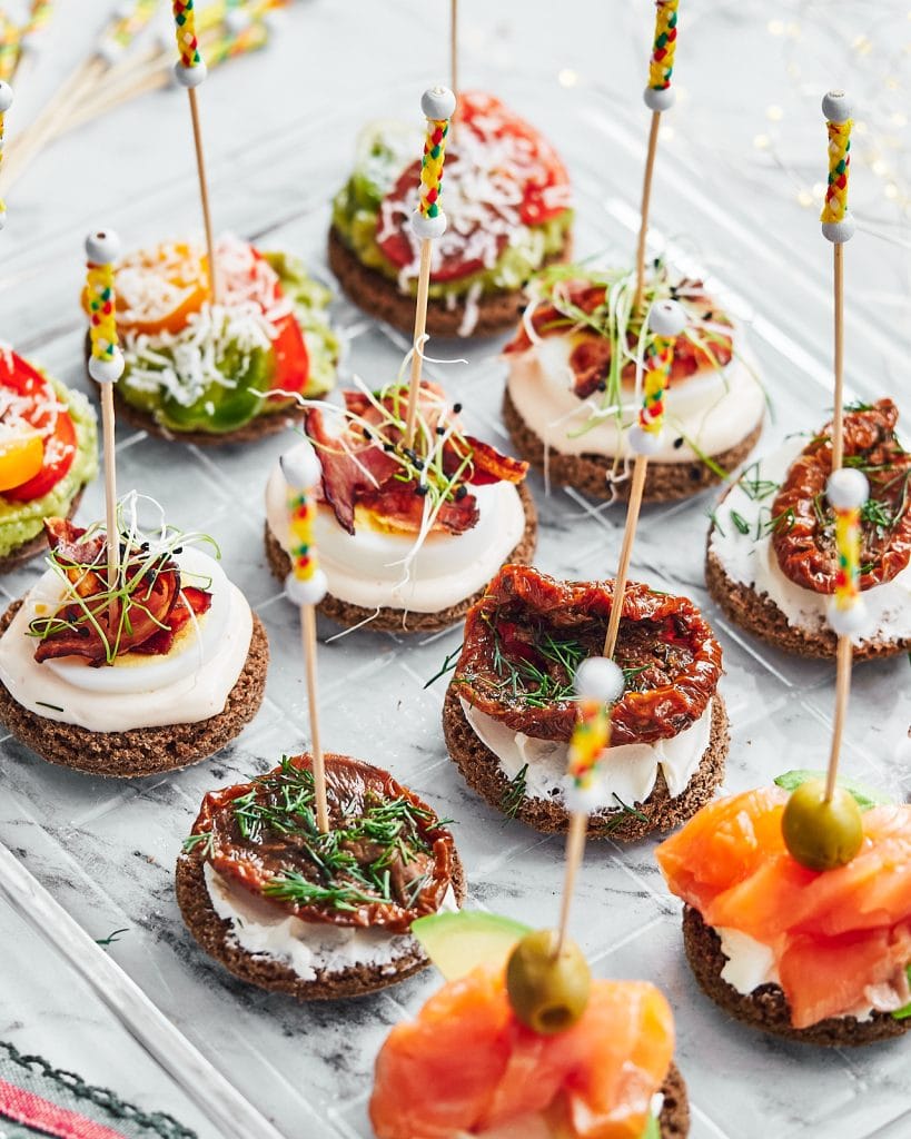 Easy &amp; Elegant Canapés Recipe [VIDEO] - Delice Recipes