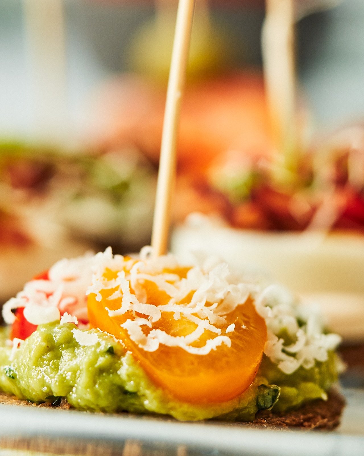 canapes with guacamole