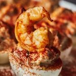 Creamy Deviled Eggs with Shrimp