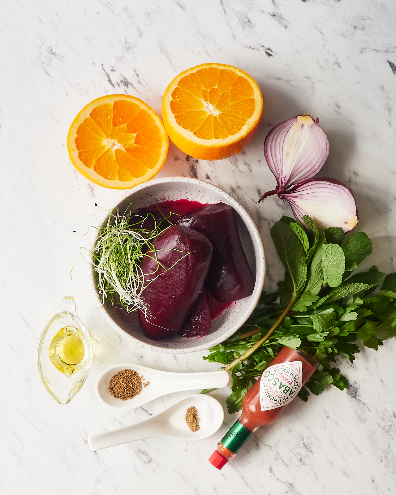 Beetroot Salad with Orange Dressing Ingredients
