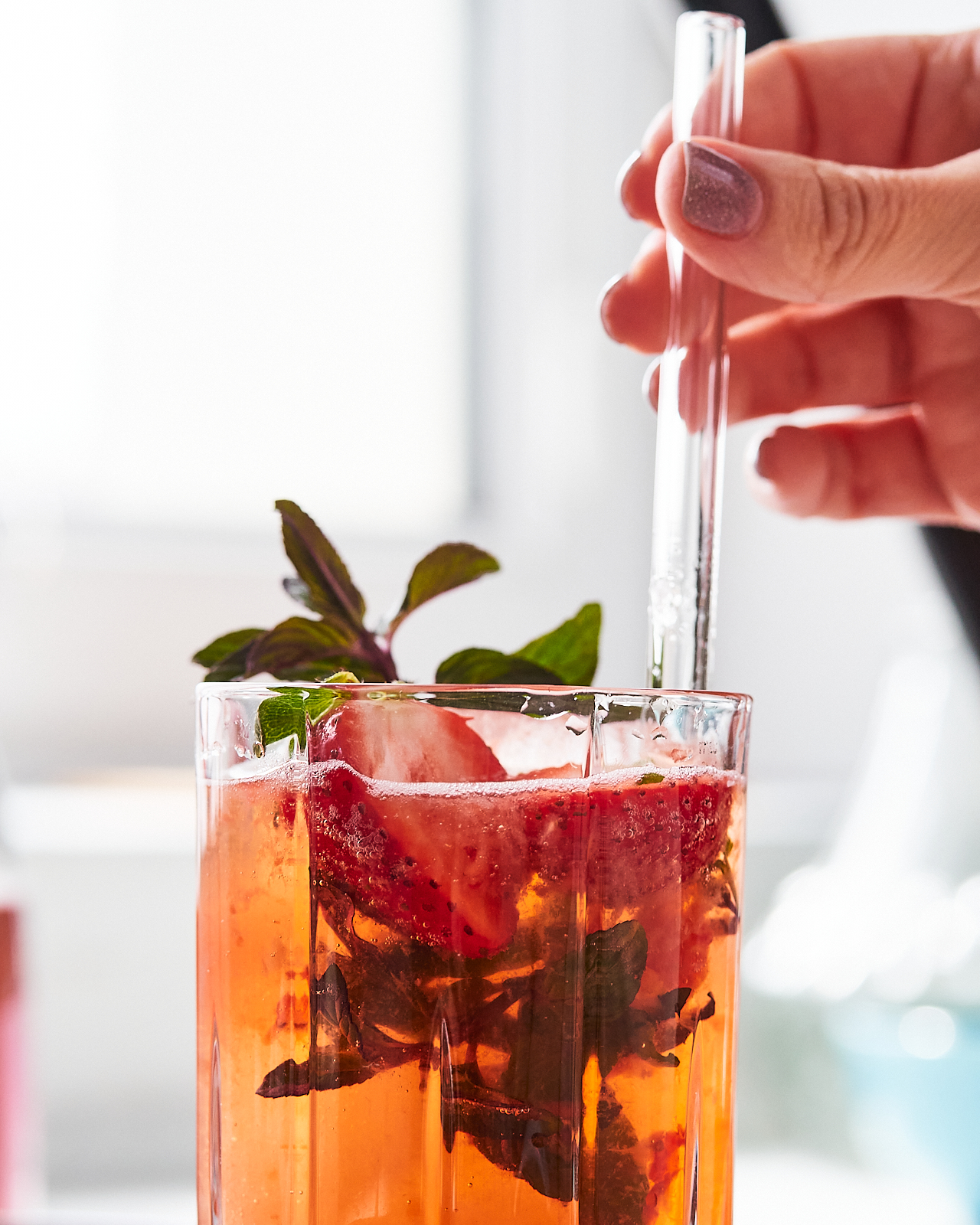 Strawberry Gin Cocktail With Prosecco Recipe