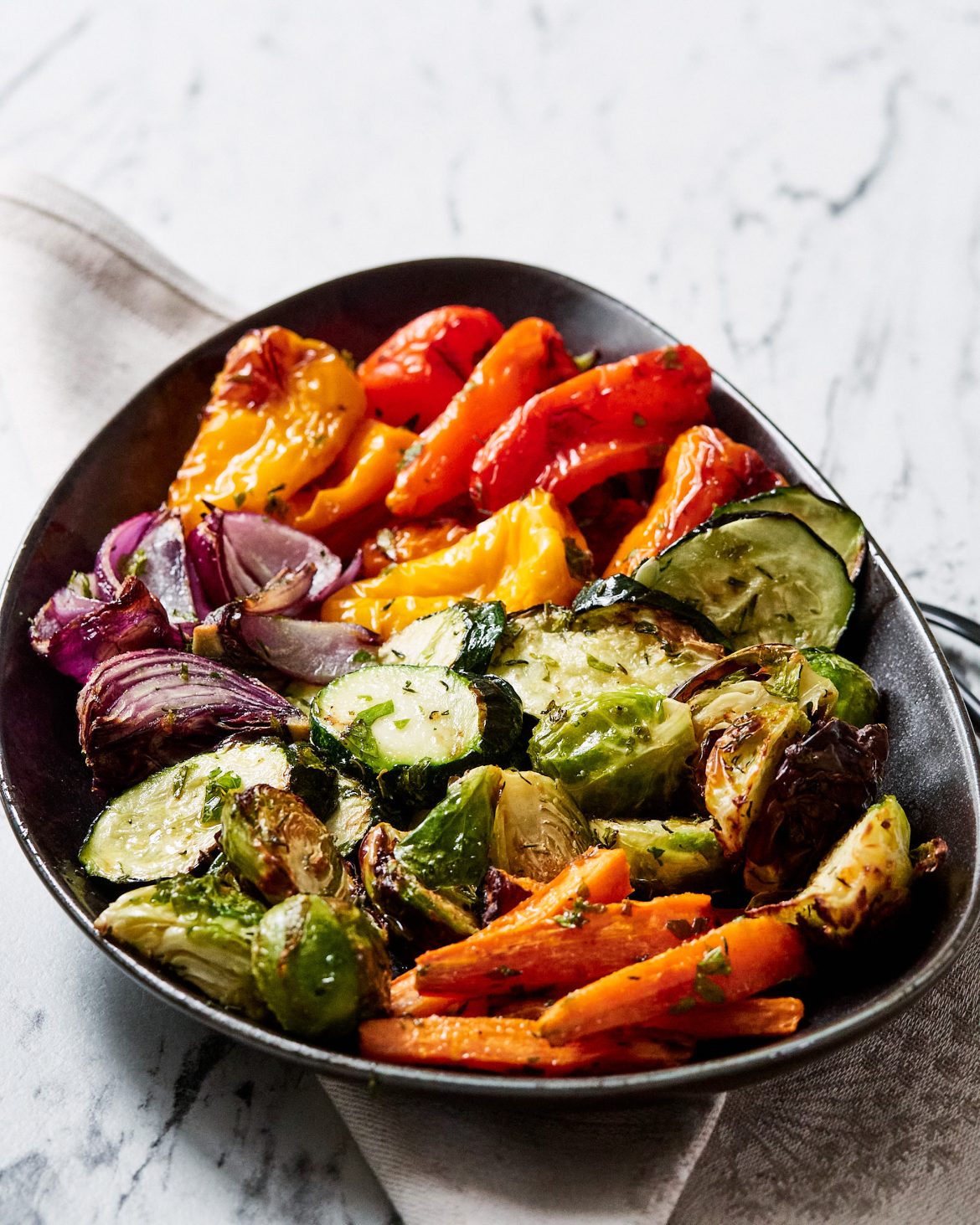Air fryer vegetable platter recipe