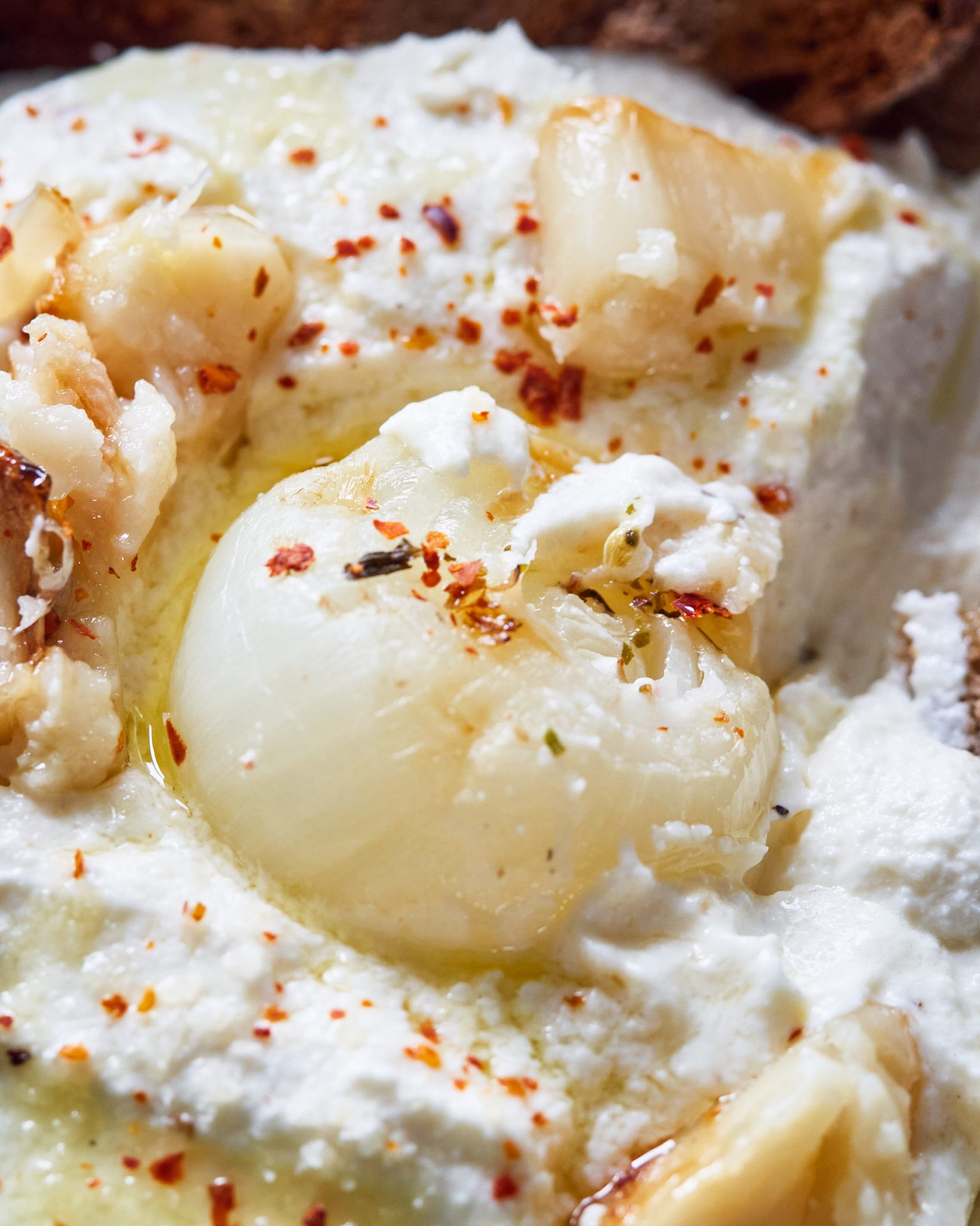 Whipped Feta Dip with Roasted Garlic & Onion Recipe