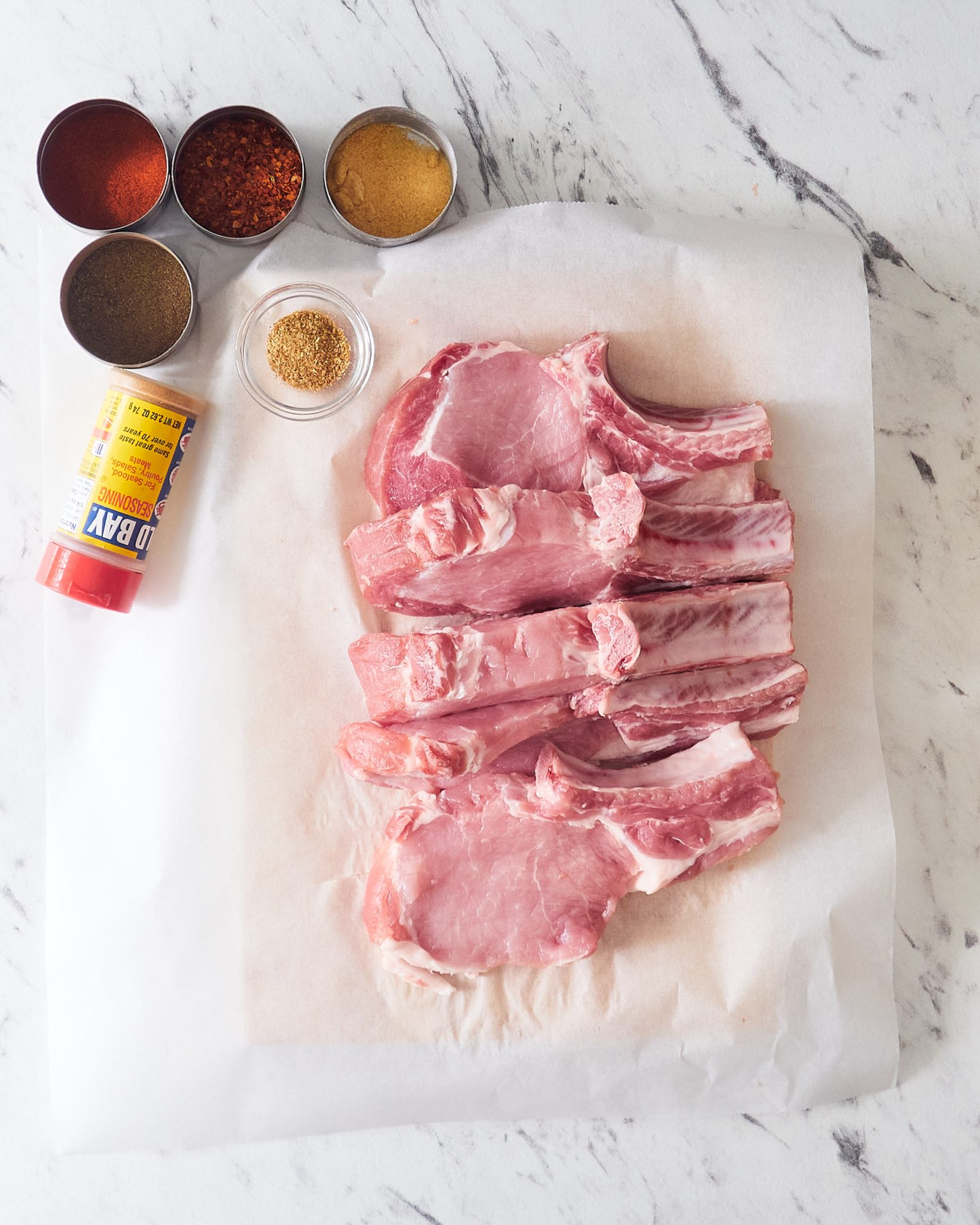 Pork Chops in Air Fryer ingredients