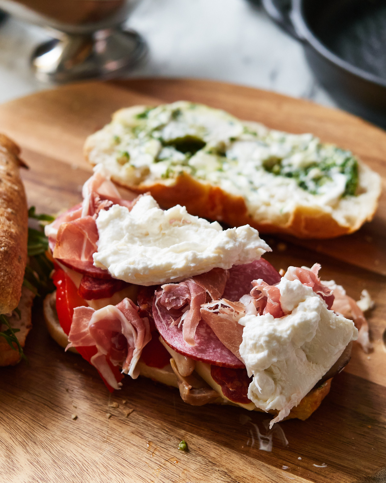 Prosciutto Sandwich with Mozarella 