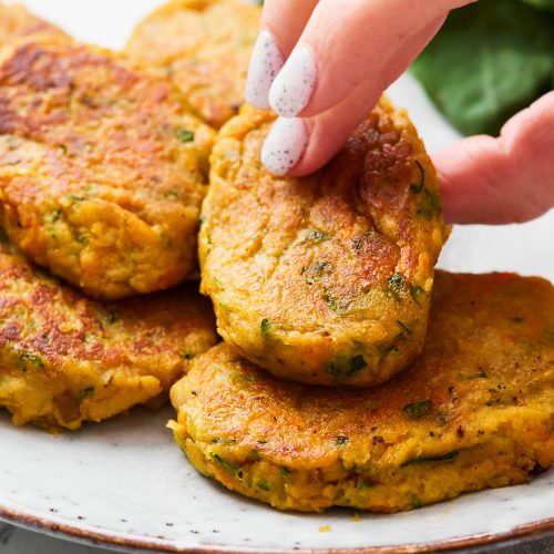 Chickpeas Fritters with Veggies Recipe